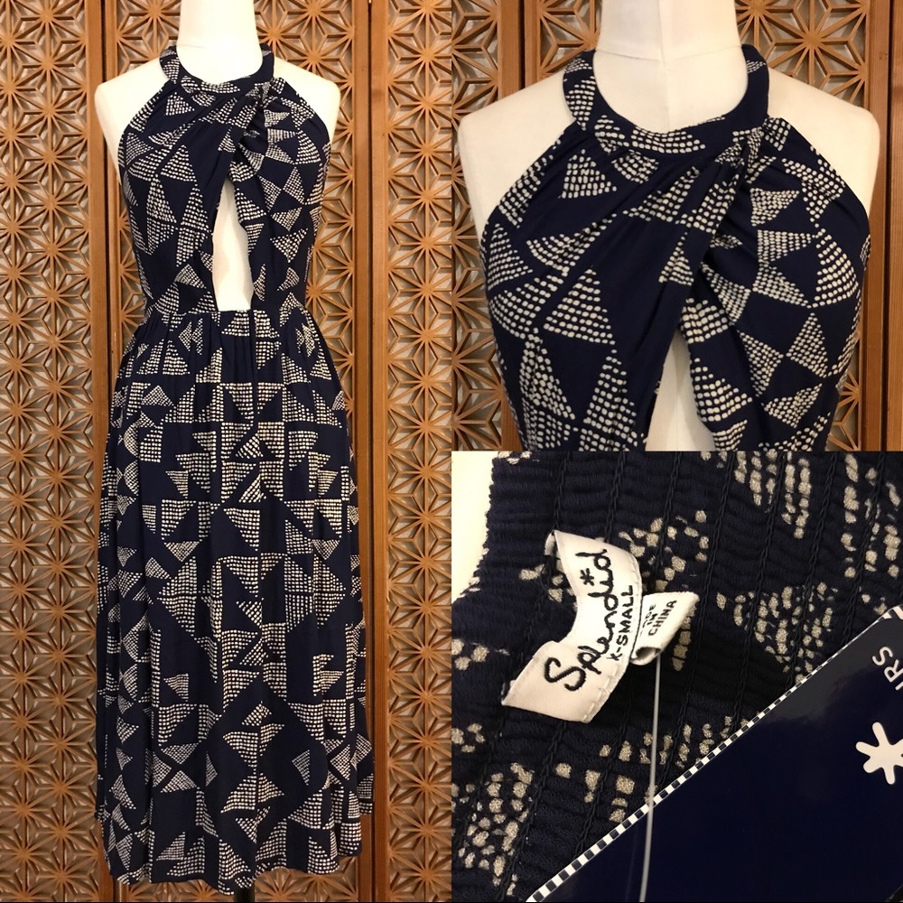 Splendid Blue Hater Top Dress Size XS